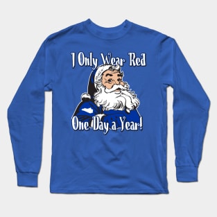 Big Blue Santa Long Sleeve T-Shirt